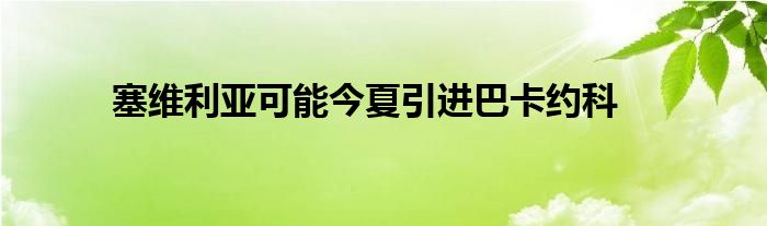 塞维利亚可能今夏引进巴卡约科
