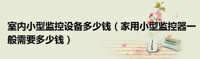 室内小型监控设备多少钱（家用小型监控器一般需要多少钱）