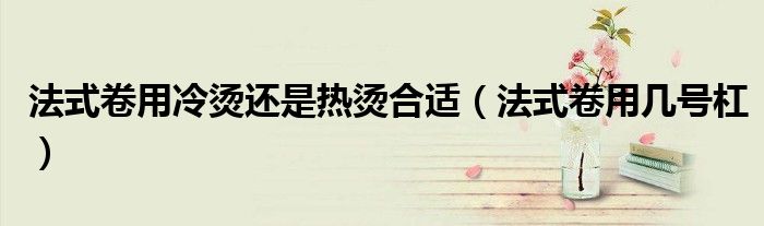 法式卷用冷烫还是热烫合适（法式卷用几号杠）