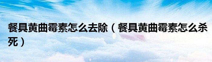 餐具黄曲霉素怎么去除（餐具黄曲霉素怎么杀死）