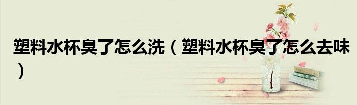 塑料水杯臭了怎么洗（塑料水杯臭了怎么去味）