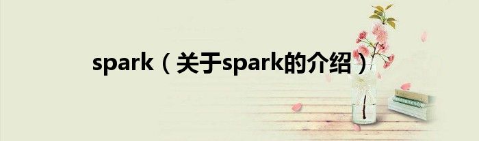 spark（关于spark的介绍）