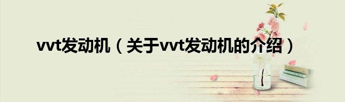 vvt发动机（关于vvt发动机的介绍）