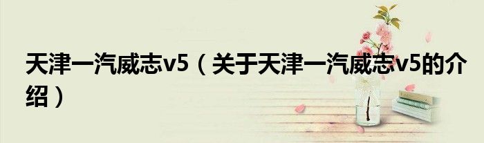 天津一汽威志v5（关于天津一汽威志v5的介绍）
