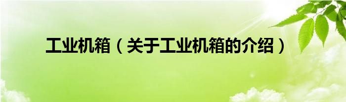 工业机箱（关于工业机箱的介绍）