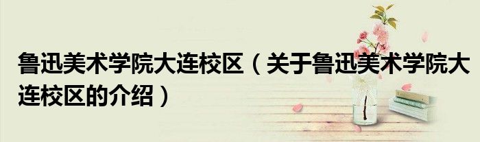 鲁迅美术学院大连校区（关于鲁迅美术学院大连校区的介绍）