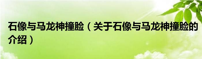 石像与马龙神撞脸（关于石像与马龙神撞脸的介绍）