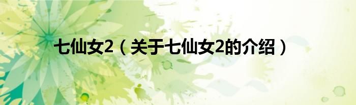 七仙女2（关于七仙女2的介绍）
