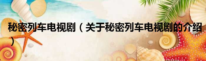 秘密列车电视剧（关于秘密列车电视剧的介绍）