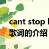 cant stop love歌词（关于cant stop love歌词的介绍）