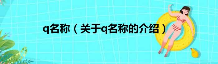 q名称（关于q名称的介绍）
