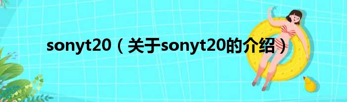 sonyt20（关于sonyt20的介绍）