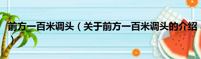 前方一百米调头（关于前方一百米调头的介绍）