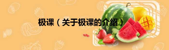 极课（关于极课的介绍）