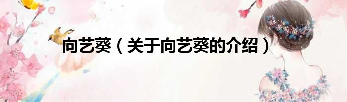 向艺葵（关于向艺葵的介绍）