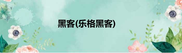 黑客(乐格黑客)