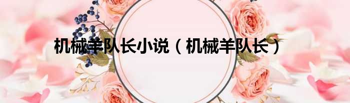 机械羊队长小说（机械羊队长）