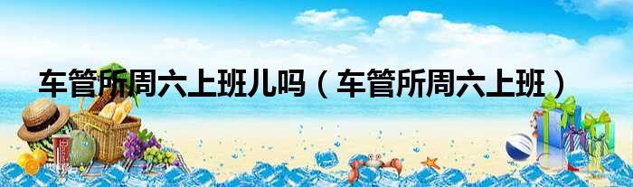 车管所周六上班儿吗（车管所周六上班）