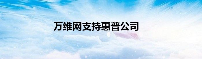 万维网支持惠普公司