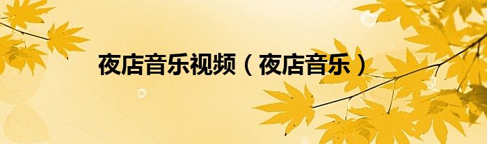 夜店音乐视频（夜店音乐）
