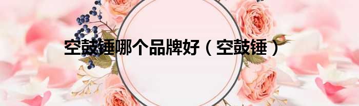 空鼓锤哪个品牌好（空鼓锤）