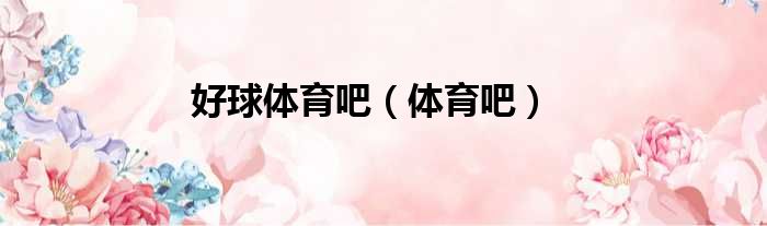好球体育吧（体育吧）