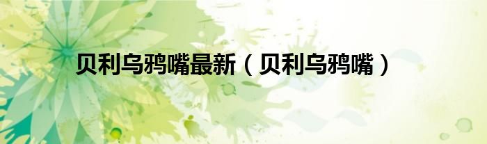 贝利乌鸦嘴最新（贝利乌鸦嘴）
