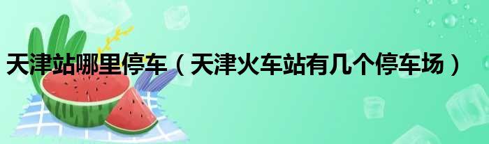 天津站哪里停车（天津火车站有几个停车场）