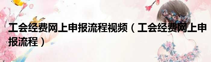 工会经费网上申报流程视频（工会经费网上申报流程）