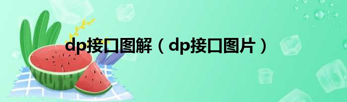 dp接口图解（dp接口图片）