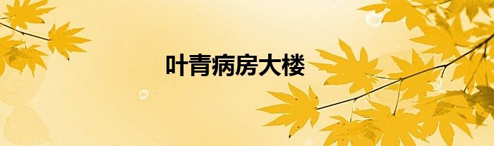 叶青病房大楼