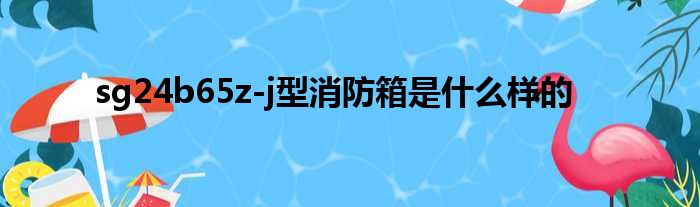 sg24b65z-j型消防箱是什么样的