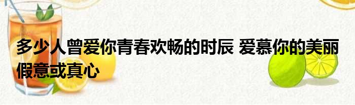 多少人曾爱你青春欢畅的时辰 爱慕你的美丽 假意或真心
