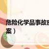 危险化学品事故应急预案备案部门（危险化学品事故应急预案）