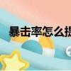 暴击率怎么提升（暴击率和暴击效果区别）