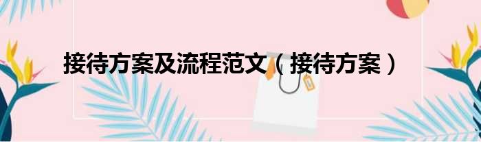 接待方案及流程范文（接待方案）