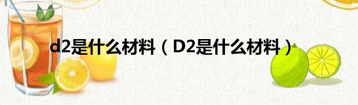 d2是什么材料（D2是什么材料）