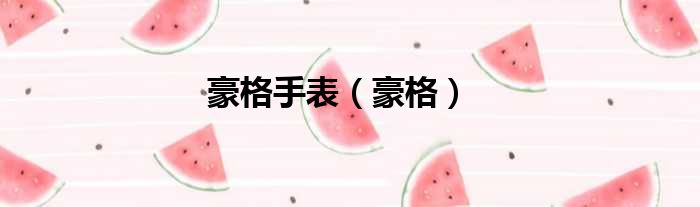 豪格手表（豪格）