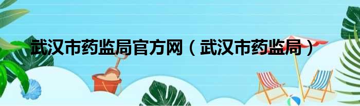 武汉市药监局官方网（武汉市药监局）