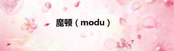 魔顿（modu）