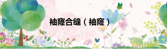 袖窿合缝（袖窿）