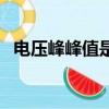 电压峰峰值是什么意思（峰值是什么意思）