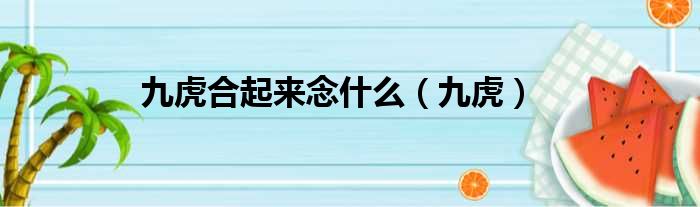 九虎合起来念什么（九虎）