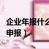 企业年报什么时候申报好（企业年报什么时候申报）