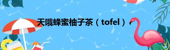 天哦蜂蜜柚子茶（tofel）