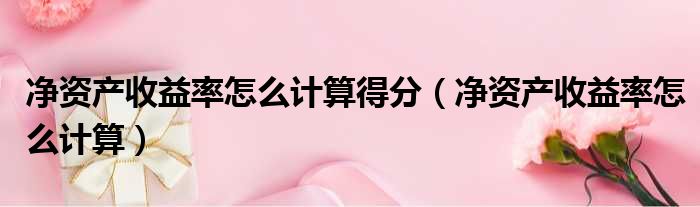 净资产收益率怎么计算得分（净资产收益率怎么计算）