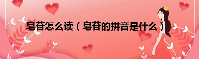 皂苷怎么读（皂苷的拼音是什么）