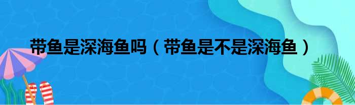 带鱼是深海鱼吗（带鱼是不是深海鱼）