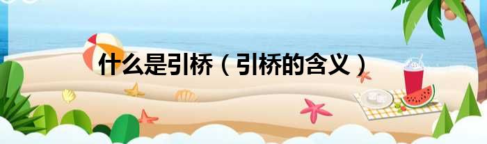 什么是引桥（引桥的含义）