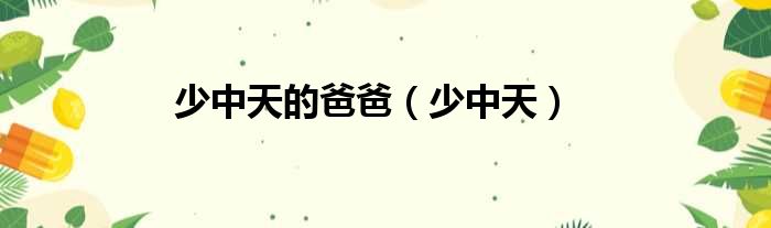 少中天的爸爸（少中天）